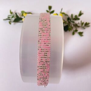 Elegant Pink Beaded Bracelet